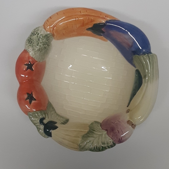 Vintage Fitz and Floyd Vegetable dip serving bowls - Picture 4 of 12